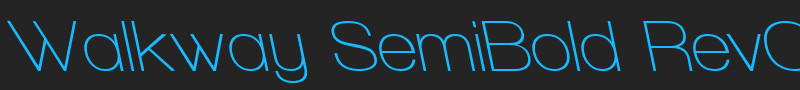 Walkway SemiBold RevOblique font